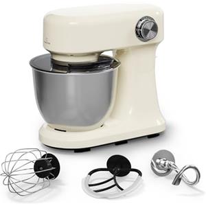 Klarstein Bella Evo Robot da Cucina 1500W - 5L Acciaio Inox, 12 Velocità, Planetaria, Pulse, Gancio Impasto & Frusta, Paraspruzzi - Robot da Cucina Multifunzione, Crema