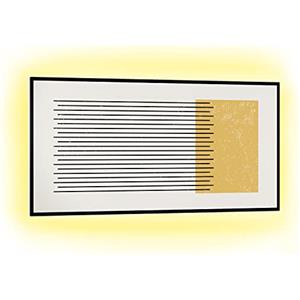 Klarstein Smart Stufa Elettrica Basso Consumo, Termoconvettore a Parete 1000W Termosifone Elettrico, Riscaldamento Elettrico, Pannello Radiante Infrarossi, Lampada Riscaldante, WiFi/App, IP44, No CO2