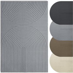 Twinzen - Zerbino Ingresso Esterno e Interno Oeko-Tex 40x60 cm - Zerbino Assorbente, Antiscivolo e Lavabile in Lavatrice, Grigio