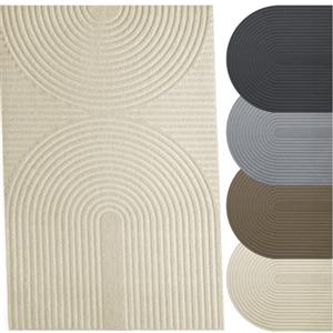 Twinzen - Zerbino Ingresso Esterno e Interno Oeko-Tex 40x60 cm - Zerbino Assorbente, Antiscivolo e Lavabile in Lavatrice, Beige