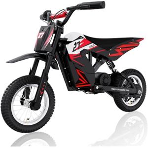 RCB R9X Motocicletta elettrica per bambini, Pneumatici da 12 pollici, Portata Max. 17 km, Motore potente, 3 modalità 8/12/25KMH, Batteria da 5,2 Ah,Moto da cross per bambini