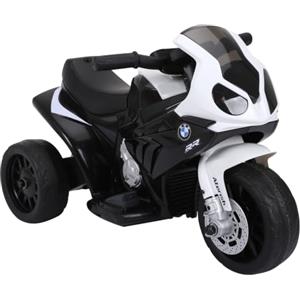 HOMCOM Moto Elettrica per Bambini Licenza BMW Max 20kg, Bianco Nera | Macchina Elettrica con 3 Ruote, Batteria Ricaricabile 6V, 66x37x44cm