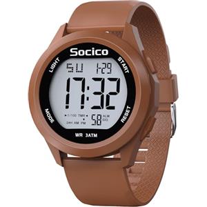 SOCICO Orologio Digitale Da Uomo, Sportivo, Militare, Impermeabile, Cronografo, Per Uomo, Con Illuminazione A Led, Sveglia, Data, Sport