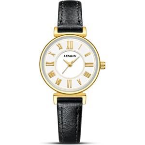 LN LENQIN Orologio Donna Analogico Al Quarzo Cinturino Pelle impermeabile | Orologio da donna al quarzo con cinturino in pelle, design elegante e impermeabile per uso quotidiano