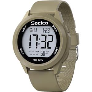SOCICO Orologio Digitale Da Uomo, Sportivo, Militare, Impermeabile, Cronografo, Per Uomo, Con Illuminazione A Led, Sveglia, Data, Sport