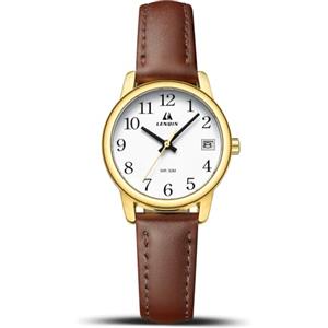LN LENQIN Orologio Donna Analogico Al Quarzo Cinturino Pelle impermeabile | Orologio da donna al quarzo con cinturino in pelle, design elegante e impermeabile per uso quotidiano