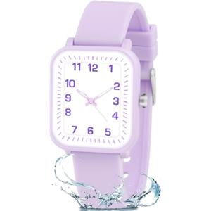 GUUMUXIN Orologio Analogico per Bambino Bambina, 30 Metri di Resistenza All'acqua per L'apprendimento Dell'orologio Cronografo con Cinturino in TPU Morbido, Orologio Sportivo per Bambini dai 4-12 Anni