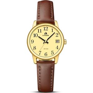 LN LENQIN Orologio Donna Analogico Al Quarzo Cinturino Pelle impermeabile | Orologio da donna al quarzo con cinturino in pelle, design elegante e impermeabile per uso quotidiano
