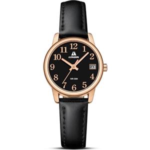 LN LENQIN Orologio Donna Analogico Al Quarzo Cinturino Pelle impermeabile | Orologio da donna al quarzo con cinturino in pelle, design elegante e impermeabile per uso quotidiano