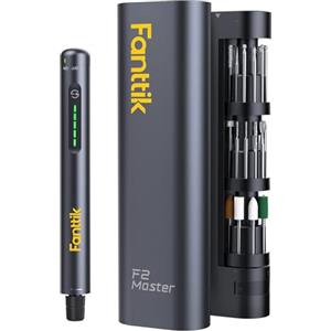 Fanttik F2 Master Mini Trapano Elettrico, 5 Velocità, Penna per Incisione | Motore NeoPulse da 25.000 Giri/Min, 35 Accessori per Levigare, Lucidare, Forare, Stampa 3D e Fai da Te