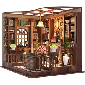 Aolso Book Nook Kit, DIY Kit di Casa Miniature, Creativo per Realizzare Case delle, Regalo di Compleanno e Adulti-Book