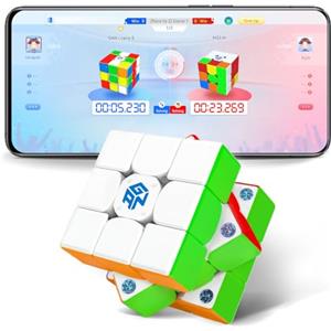 GAN 356 i Carry E cubo magico 3x3, Smart Cube con app Concorso online | Speed Cube magnetico Bluetooth, Speedcube für Kinder, principianti + adulti, batterie sostituibili, versione gelata