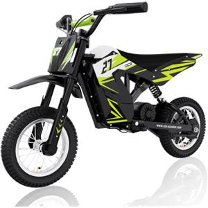 RCB R9X Motocicletta elettrica per bambini, Pneumatici da 12 pollici, Portata Max. 17 km, Motore potente, 3 modalità 8/12/25KMH, Batteria da 5,2 Ah,Moto da cross per bambini