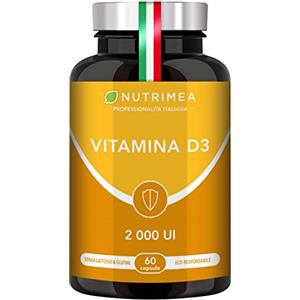 Laboratoires Nutrimea Vitamina D3 | 2000 UI Per Capsula | Massima Concentrazione di Colecalciferolo | Salute Ossa, Denti e Muscoli | Sistema Immunitario | 60 Capsule | 2 Mesi di Scorta