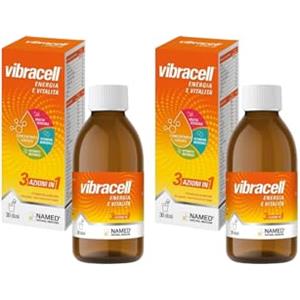 NAMED NATURAL MEDICINE NAMED Vibracell Integratore Alimentare Concentrato Liquido di Succhi di Frutta, Verdura e Estratti Botanici | Vitamine, L-Carnitina e Pappa Reale | Energia e Vitalità Adulti e Bambini |2 x 300 ml