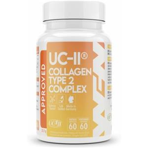 WORLD'S FOOD NUTRITION WFN Approved UC-II - Collagene tipo 2 non denaturato - Alto dosaggio - 60 capsule - Complesso articolare con Collagene UC II, Vitamina C e Boswellia Serrata - Prodotto in Germania