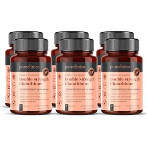 pureclinica Glutatione a doppia forza 1000mg x 240 compresse (60 compresse per flacone, 4 flaconi). Con 500 mg di glutatione, 300 mg di ALA e 200 mg di vitamina C per compressa