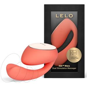 LELO IDA Wave Vibratore a Distanza con App, Coral Red, per Donna, Vibratori Clitoride Donna con 2 Potenti Motori e 10 Modalità di Vibrazione, Vibratori con Telecomando a Distanza