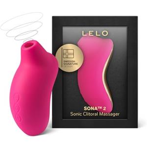 LELO SONA 2 è un succhia clitoride per donna che emette delicate onde soniche, che stimolano le tue zone di piacere senza contatto diretto, per un orgasmo più intenso, Cerise