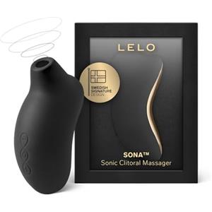 LELO SONA Succhia Clitoride Per Donna Massaggiatore Sonico Impermeabile e Ricaricabile, Sex Toy, Vibratore per Donna, Stimolatore per Clitoride, Black