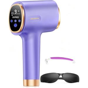 Zerellia 21J Epilatore Luce Pulsante con Funzione di Raffreddamento | 9 Livelli di Luce Pulsante, Epilatore Laser per Donna e Uomo, Ascelle, Braccia, Schiena, Zona Bikini