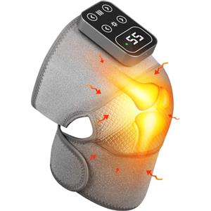 Aofesel Sollievo per il Ginocchio 3 IN 1 Massaggiatore per le Ginocchia, Scaldascarpe con 5 Riscaldamenti e 3 Massaggi, Ginocchiera Senza Fili Ricaricabile Regolabile per Ginocchio/Gomito/Spalla