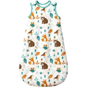 Mosebears Mosbears Sacco nanna invernale per bambini, 2,5 Tog, 100% cotone, diverse dimensioni dalla nascita fino a 24 mesi, adatto per tutto l'anno