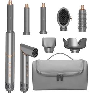 OKWRAP Asciugacapelli 6 in 1 Hairstyler Asciugacapelli Diffusore Riccio Automatico | Asciugacapelli Hairstyler spazzola soffiante spazzola, spazzola lisciante, asciuga capelli 6 in 1 per asciugare, arricciare