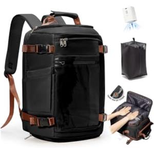 SZLX Zaino da Viaggio Sottovuoto con Pompa Zaino Ryanair 40x30x20 Wizzair | Bagaglio a Mano 40x30x20 Vueling Borsa da Cabina per Voli Borsa da Viaggio Aereo con scomparto scarpe Zaini Casual Porta PC