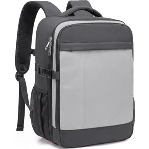 Xkdoai Zaino 40x30x20 per Ryanair 40x20x25 Bagaglio a Mano 14 Pollici 20L | Zaino Viaggio Leggero, Weekend, Lavoro, Università, Grigio