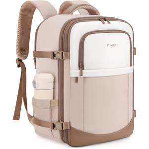 ETRONIK Zaino Ryanair 40x30x20, Zaino da Viaggio Estendibile 24L-30L Zainetto Donna | Zaino 40X30X20 Aereo Bagaglio A Mano Per ITA Ryanair Wizz & EasyJet, 15.6 Zaino Porta PC Impermeabile, Travel Backpack