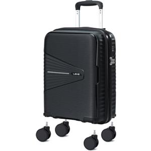 Lekesky Valigia Cabina 20 Pollici, PP e Lucchetto TSA, 55x35x23 cm, Nero | Valigia Rigida in Polipropilene (PP), Trolley Rigido con Lucchetto TSA e 4 Ruote Rimovibili, Ideale per Viaggi Brevi