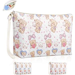 Playexen 29x17x7cm Porta Assorbenti da Borsa Custodia per Assorbenti Igienici Coppette Allattamento Salvaslip Mutandine Mestrual Sacchetti di Cotone da Viaggio Borsa Tampons Per Donna Ragazza Regalo(Rosa)