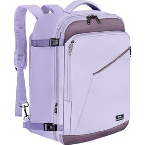 MATEIN Zaino Ryanair 40x30x20, Espandibile Zaino da Viaggio, Zaini 40x30x20 | Zaino da Viaggio, Multitasche Bagaglio a Mano 40x30x20 Aereo Compatto, Leggero Travel Bag per Ryanair, Wizz Air, Grigio Lila