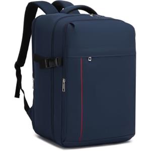KONO Zaino 45x36x20 Ryanair Bagaglio a Mano 32L, Zaino da Viaggio Aereo | Antifurto Borsa da Cabina, Leggero Impermeabile con Scomparto Laptop 17.3 Pollici, per Uomo Donna Viaggi Weekend, Blu