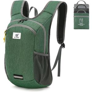 SKYSPER Zaino Pieghevole Ultraleggero 10L, Zainetto Richiudibile piccolo | Zaino Hiking Salvaspazio per Trekking Viaggio Brevi Escursioni Ciclismo