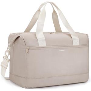 VSNOON Bagaglio Mano 40x30x20 Ryanair, Sedile Inferiore Borsa Viaggio Donna | 25L Pieghevole Borsone da Cabina per Donna e Uomo, Impermeabile Borsa per Weekend Parto Ospedale Ginnastica Sportiva, Cachi