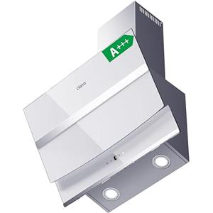CIARRA Cappa Aspirante Inclinata 60 cm,650 m³/h,CBCW6736N,Controllo touch | 4 Velocità | Design salvaspazio | Silenziosa 58 dB | Bianco | LED | Filtro carbone CBCF003 non incluso