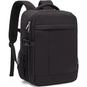 Xkdoai Zaino 40x30x20 per Ryanair 40x20x25 Bagaglio a Mano 14 Pollici 20L | Zaino Viaggio Leggero, Weekend, Lavoro, Università, Nero