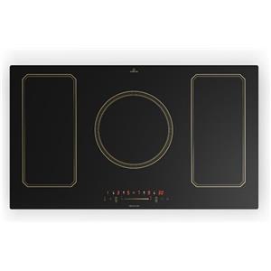 Klarstein Victoria Piastra Induzione 90 cm - Piano Cottura 7200w, 5 Fuochi, Fornello Elettrico con Controllo Smart Touch, Display Digitale e Timer, 240v