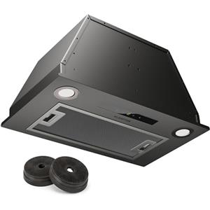 Klarstein Cappa Aspirante a Incasso, Cappa Cucina con Filtro, Aspirante Cucina in Alluminio, Incasso con Flusso d'Aria 439m³/h, Illuminazione LED, Timer, Filtrante