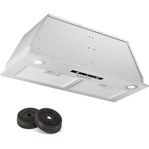 Klarstein Cappa Aspirante a Incasso, Cappa Cucina con Filtro, Cappa Aspirante Cucina in Alluminio, Cappa Incasso con Flusso d'Aria 520m³/h, Illuminazione LED, Timer, Cappa Aspirante Filtrante