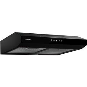 Klarstein Cappa Aspirante a Incasso, Cappa Cucina con Filtro, Aspirante Cucina in Alluminio, da Parete con Flusso d'Aria 199m³/h, Illuminazione LED, Timer, Filtrante