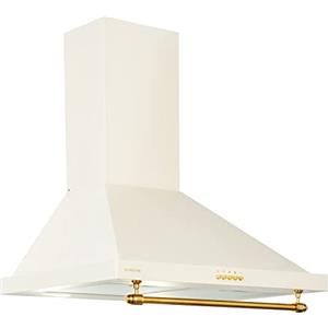 Klarstein Cappa Aspirante 60 cm, Cappa Cucina 60cm, Ventola Cucina in Acciaio Inox a Parete, 591.5m³/h, LED, Aspirante Filtrante Classe A, con Filtro per