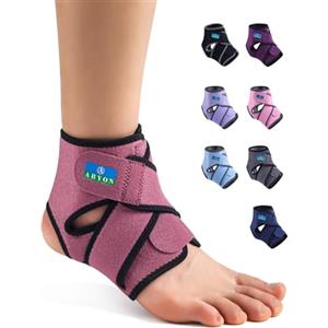 ABYON Cavigliera in Neoprene per Uomo e Donna, Tutore per Caviglia Traspirante Taglie S/M/L con Fasce Regolabili a Forma di 8 per Basket, Manicotto Compressivo per Distorsioni, Artrite e Tendinite