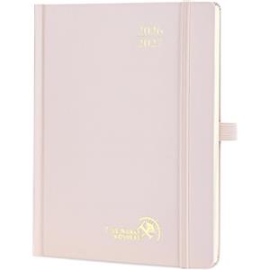POPRUN Agenda 2026 2027 Settimanale Verticale 16,4 x 21,8cm | Diario Scuola, 17 Mesi da Ago.2026 a Dic.2027, Copertina Rigida, Carta Spessa da 80 GSM(Rosa Chiaro)