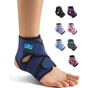ABYON Cavigliera in Neoprene per Uomo e Donna, Tutore per Caviglia Traspirante Taglie S/M/L con Fasce Regolabili a Forma di 8 per Basket, Manicotto Compressivo per Distorsioni, Artrite e Tendinite