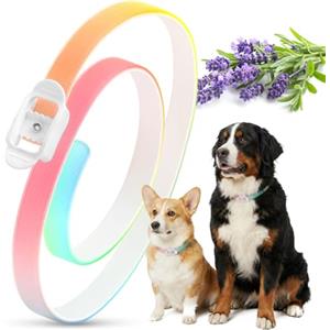 fittdai Collare Antiparassitario per Cani 69 cm Impermeabile e Regolabile, Antipulci per Cani con 8 Mesi di Utilizzo Consigliato, Colorato