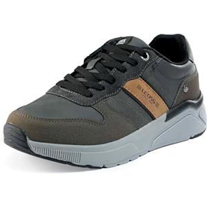 LEOSS ORIGINAL Scarpe da Ginnastica Uomo Sneaker con Lacci Scarpe da Città Scarpe da Escursionismo Casual Scarpe da Walking in Pelle Sportive