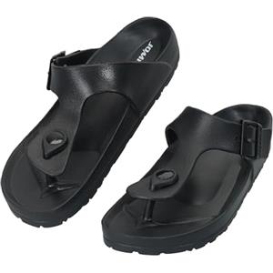 JOMIX Infradito Uomo Estive Ciabatte Eva Ortopediche Sandali con Fibbia Regolabile Gomma Pantofole Antiscivolo Leggere Spiaggia Mare Casa Piscina